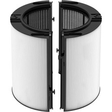 FourForce 360° Combi 2'si 1 Arada Hepa + Karbon Filtre Dyson TP04 TP06 TP07 TP09 TP10 TP4A TP7A HP04 HP06 HP07 HP09 HP10 Hava Temizleyici ve Fan, H13 Gerçek Hepa Filtresi