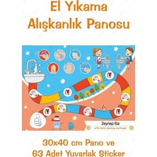 FourForce ve Eğitici El Yıkama Eğitimi Sticker Panosu 30 x 40 cm