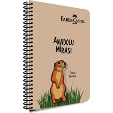FourForce Spiralli Defter, A4, 80 Yaprak, 70G Kağıt, Çizgili, Anadolu Mirası Desenli, 500 Mikron Pp Kapak, Dayanıklı ve Çevre Dostu Tasarım, Tekli Paket