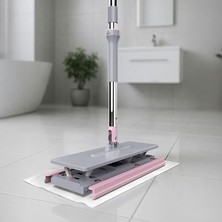 FourForce One Click Mop Paleti 4xl Büyük Palet 32CM, 8 Adet Bez Hediyeli, Asansörlü Mekanizma Çok Pratik, Tembel El Değmeden Islak Havlu ve Bez Kullan At Otomatik, Kullan At Bezlerin Hepsine Uyumludur.
