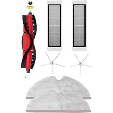 FourForce 7 Parça Roborock S5 Max Beyaz Yan Fırçalı Ultra Set, Roborock S5 Max S50 S6 S6 Maxv S6 Pure ile Uyumlu Ultra 7 Parça Beyaz Yan Fırçalı Set