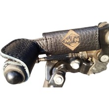 FourForce MAK99 Doğal Deri Motosiklet Vites Çorabı,bot Ayakkabı Koruyucu Vites Kılıfı,shifter Shoes Protector, Motosiklet Deri Aksesuar (Large)