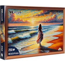 Witty Puzzlezz 250 Parça Puzzle: Plajda Yürüyen Kadın
