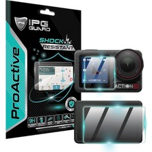 FourForce Djı Osmo Action 5 Pro Kamera Için 9h Nano Proactive Ekran Koruyucu (2 Adet Büyük, 1 Küçük Ekran), Pürüzsüz Cam Bitiş, Ultra Duyarlı Dokunmatik Hassasiyet