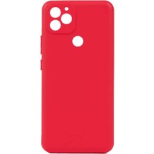 FourForce General Mobile Gm 22 Plus Kılıf Silikon Renkli Kapak Biy Kırmızı