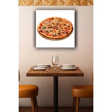 Lucena Pizza Temalı Metal Tablo Italyan Mutfağı Dekoratif Modern Mutfak Duvar Tablosu