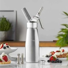 FourForce Krem Şanti Dispenseri, Krem Şanti Sifonu, 3 Duylu Köpüklü Krem Şanti Makinesi, 500 ml