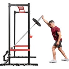 FourForce Health & Fitness Güç Raf ve Platform Ataşmanları, Ev ve Spor Salonu Için: Bar Tutucu, J Kanca, Lat Aşağı Çekiş, Barfiks Barı, Landmine, U Halkası, Plaka Tutucu, Düz Bar, Halat, Lat Bar