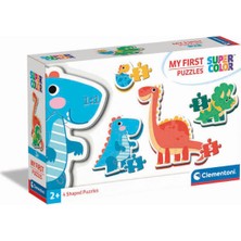Clementoni 14 Parça Supercolor Puzzle: Ilk Puzzle Koleksiyonum Dinozor