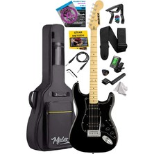 FourForce RPH-40BK Full Black Elektro Gitar Seti Hsh Manyetik Maple Klavye Üst Kalite