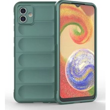 TeknoKapsül Newface Galaxy A04E Kılıf Optimum Silikon - Koyu Yeşil