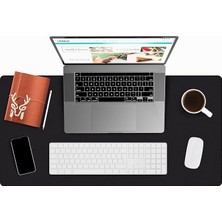 FourForce Lindos - Deri Mat, Masa Pedi, Büyük Mouse Pad, Ofis Için Mat, Su Geçirmez Mat, Ofis ve Ev Için Deri Pedi, Gaming Masa Matı, Masaüstü Için Masa Koruyucu Pedi (75 cm x 34 cm x 1,3) (Siyah)