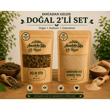 Anadolu Şifa Harput Açlık Otu & Karnıyarık Otu Kabuğu Tozu (Senna Leaf & Psyllium Husk Powder) 100 gr X2 Doğal Ürün