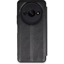 TeknoKapsül Newface Redmi A3 4g Kılıf Flip Cover - Siyah