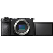 FourForce Alpha 6700 Aynasız Aps-C Dijital Kamera, Aı Tabanlı Otomatik Odaklama, 5 Eksenli Görüntü Sabitleme, 4K 120P Video, Vlogging ve Selfie Için Eğilebilir Dokunmatik Ekran, Web Kamerası