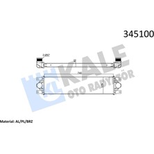 Kale Depomix Turbo Radyatörü Intercooler Master Ii-Iii-Movano 2.5dci Al/pl/brz 738X175.3X40