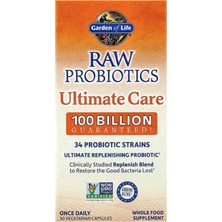 Garden Of Life, Raw Probıotics, Ultimate Care, 30 Vegetarian Capsules.