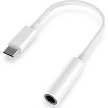 FourForce Type-C To 3.5mm Jack Dönüştürücü JH-007 (Tüm Telefonlar ile Uyumludur) Tak Çalıştır
