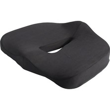 FourForce Basur Minderi Visco Posture Lüks Ortopedik Oturma Minderi, Figiza, Siyah, Standart