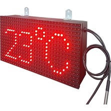 Ledmer 16X32CM P10 Kırmızı LED Dış Mekan Sıcaklık Göstergesi