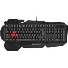 FourForce B310N Q Türkçe Multimedya Neon Gamer Oyuncu Klavye (Oyunculara Özel Asdw Yedek Gaming Tuşlar)