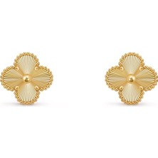 Sense of Atelier Büyük Yonca Küpe Gold
