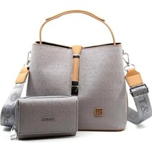 Just Polo Kadın Su Geçirmez Şık El & Omuz Çantası ve Cüzdanı Kombin Shopper