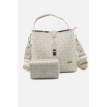 Just Polo Kadın Su Geçirmez Şık El & Omuz Çantası ve Cüzdanı Kombin Shopper