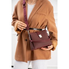 Just Polo Lüks Tasarım Polo Kumaş Jp Gümüş Logolu Şık El ve Omuz Çantası Shoulder Bag Ebat: 23 x 18 cm