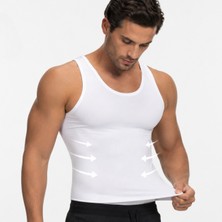 Engel Wear Erkek Atlet Korse Atlet Bel Göğüs Göbek Toparlayıcı Dik Duruş