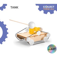 Glanart Robotik Kendin Yap Motorlu Tank  Yapım Seti Çocuklar Için