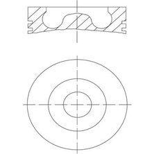 Mahle Depomix Piston 81.01 mm (+ 0.50) Volkswagen Caddy Iii Golf V Jetta Passat 2.0 Tdi 16V 03- Azv Bkp Bkd Bvf Bmn Bmm