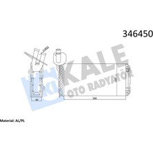 Kale Depomix Kalorifer Radyatörü Vw Transporter T4 1.9d-Td-2.0d-2.4d-2.5d-Td Arka 306X157X42 Ac /-
