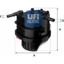 Ufi Depomix Yakit Filtresi Müşürsüz BIPPER-NEMO-P307-P207-P206-C3-C2 1.4 Hdi-Fusion-Fiesta 1.4tdci