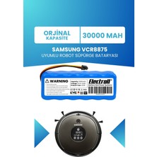 Electroll Samsung VCR8875 Batarya (Standart Kapasite) 3000MAH Pil Robot Süpürge Bataryası DJ96-00136B