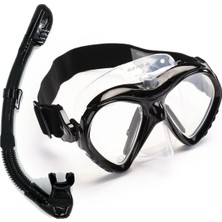 Apnea Wiper Black Maske ve Apnea Wave Full Black Şnorkel Set