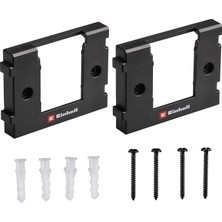 FourForce Einhell Power X-Change Akü Sabitleme Aparatı (Tüm Power X-Change Akülerini Saklamak Için Uygundur, Sınırsız Uzatılabilir, Kolay Kurulum, Takılabilir Işlev, Vidalar ve Duvar Tapaları Dahil)