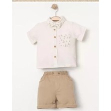 Bemy Store 6/24 Ay Papyonlu Müslin Gömlek Bebek Takımı