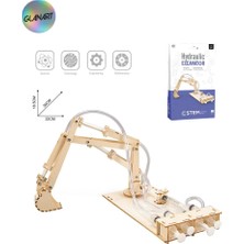 Glanart Robotik Kendin Yap Ekskavatör Iş Makinası Kepçe Seti Çocuklar Için