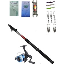 FourForce cm Kamış Makina Olta Seti, Tam Takım, Çocuk Olta Seti Hobi Kıyı Set