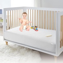 FourForce HOME%100 Pamuklu, Sıvı Geçirmez Bebek Alezi,bebek Alez Yatak Koruyucu, Çocuk Yatak Koruyucu Alezi,park Beşik Yatak Alezi,park Beşik Yatak Koruyucu (70 x 110)