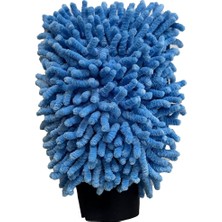 FourForce - Peluş Araba Yıkama ve Temizlik Eldiveni, Mikrofiber Oto Yıkama Eldiven, Çift Taraflı Araç Detay Eldiveni