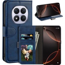 M.TK Moveteck Xiaomi Redmi Note 15 Pro 5g Kılıf 360 Tam Kaplar Deri Dokulu Kapaklı Cüzdan Standlı Kartvizitli Kopçalı Kapak Kartlıklı