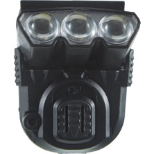 FourForce Unisex Ultra Bright Şapka Lambası 3 Led, Siyah, Tek Beden