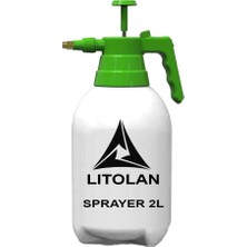 FourForce Püskürtücü, 2 Litre Pompa Şişesi, Plastik, Pirinç Püskürtme Nozullu Basınçlı Püskürtücü, Sulama ve Haşere Kontrolü Için Püskürtücü