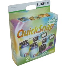 FourForce Fujifilm 7130786 Quicksnap Flash 27 Einwegkamera Iso 400 (2'li Paket)