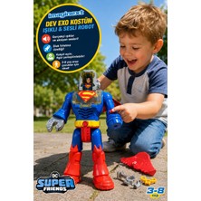 Toyfest Fisher-Price Imaginext Dc Superman Exo Kostüm Işıklı Sesli Robot Oyuncak 30,5 cm