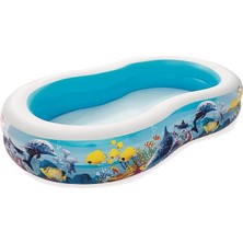 FourForce Family Pool Sea Ground, 262 x 157 x 46 Cm, Çok Renkli
