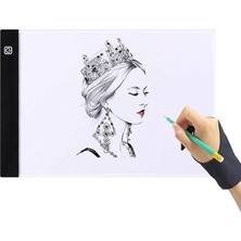 FourForce Mddg LED Işıklı A4 Boy Çizim Kopyalama Eskiz Çizim Ultra Ince Animasyon Çizim Tableti
