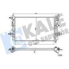 Kale Depomix Su Radyatörü Opel Astra H 04 Zafira 05 1.6 1.8 mt Ac Nac Mekanik 605X359X23
